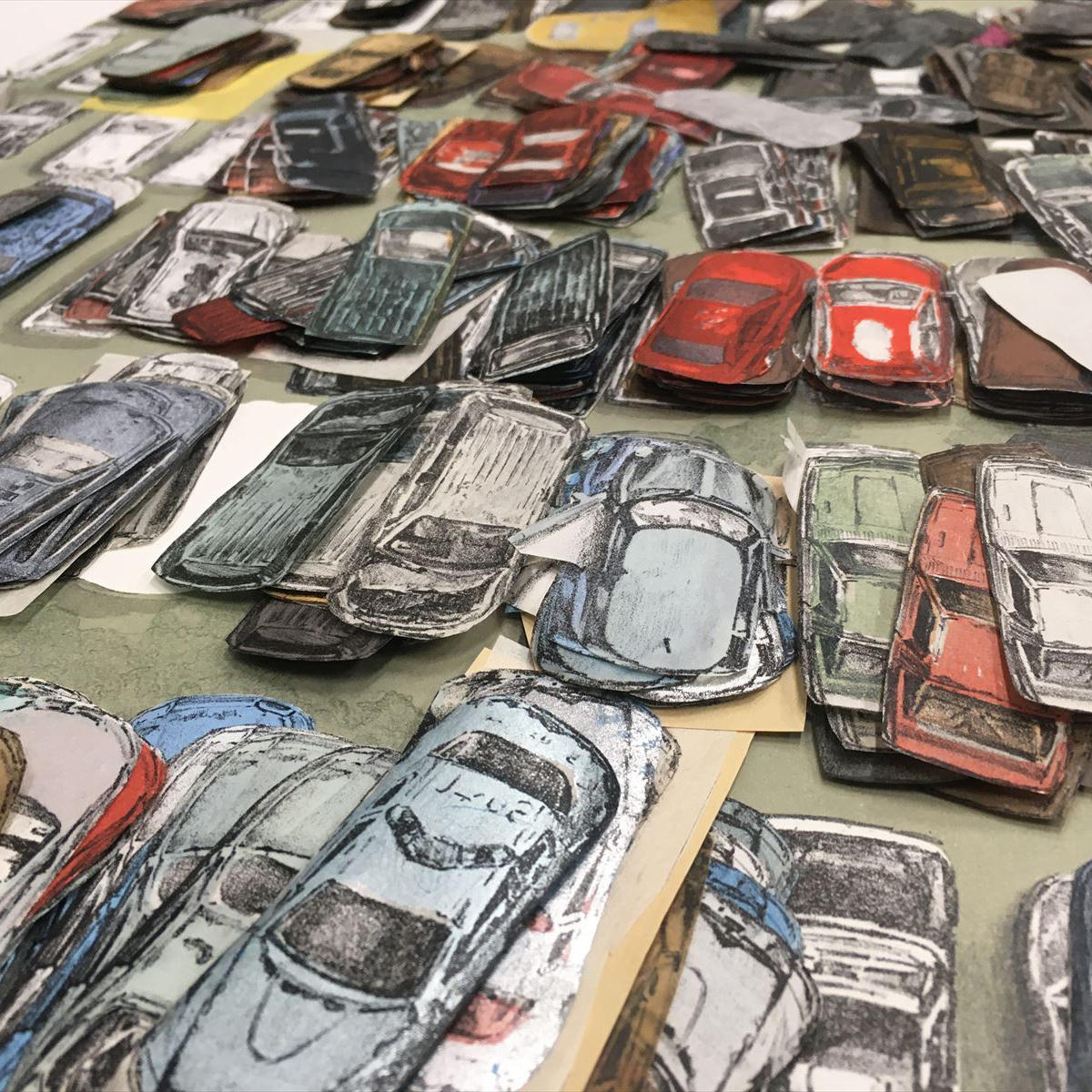 「元田久治:CARS」展、開幕直前特集-取扱作品から新作、制作風景まで一挙紹介