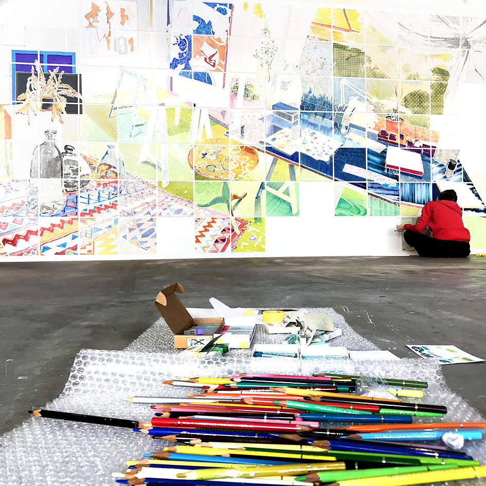 【インタビュー】中岡真珠美 : アトリエで描く室内画