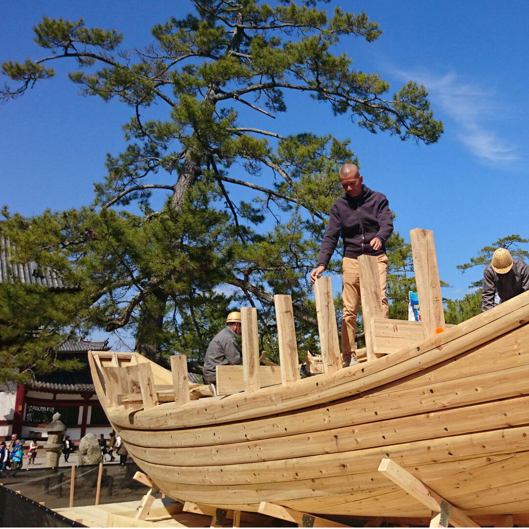 蔡國強「船をつくる」 スタート