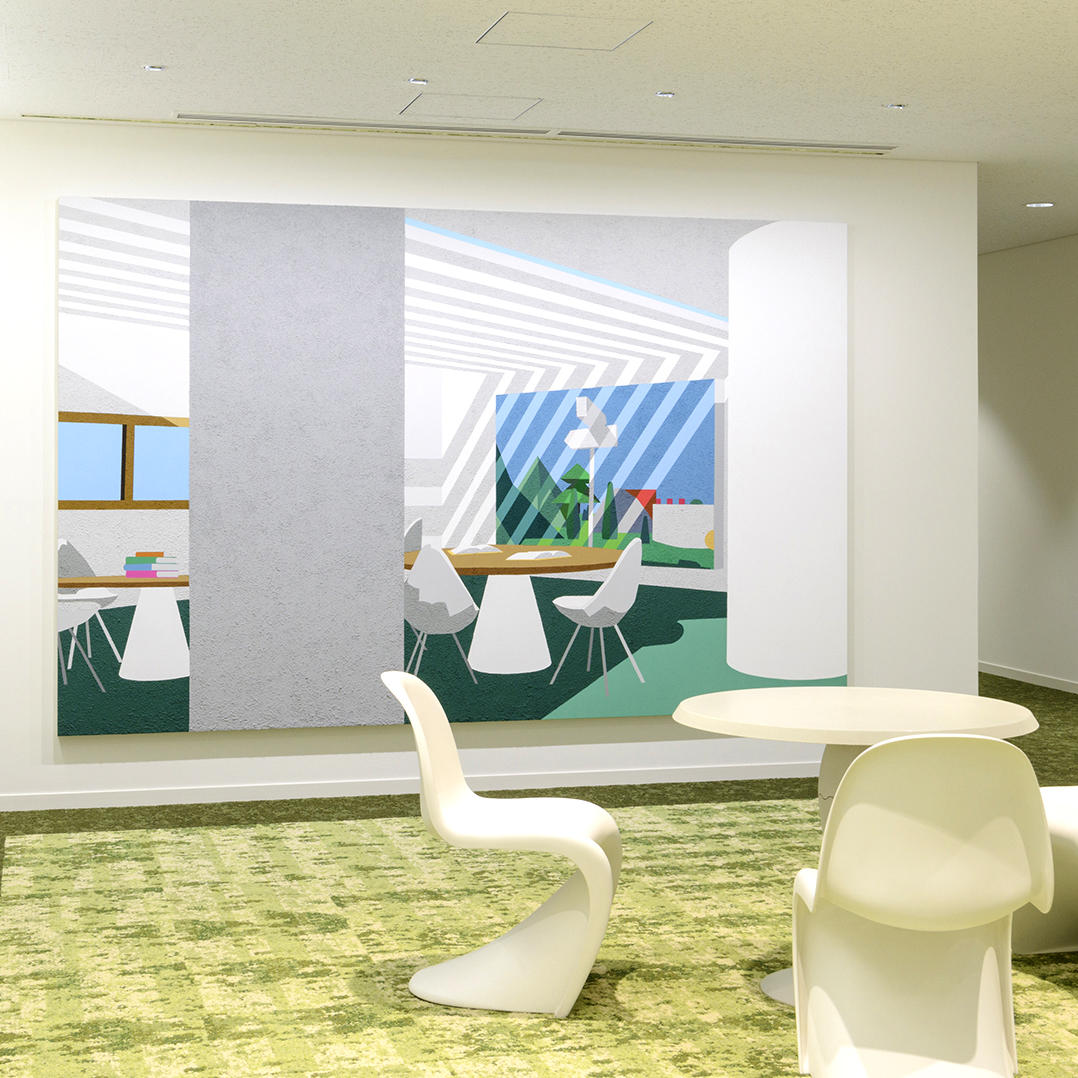 原田郁：洗足学園コミッションワーク～窓・影・柱が奏でるハーモニー